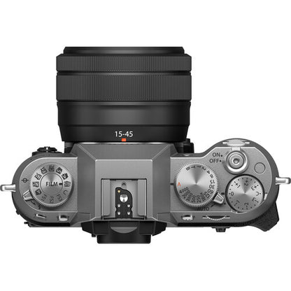 FUJIFILM X-T50 Mirrorless Camera with XC 15-45mm f/3.5-5.6 Lens (Silver)