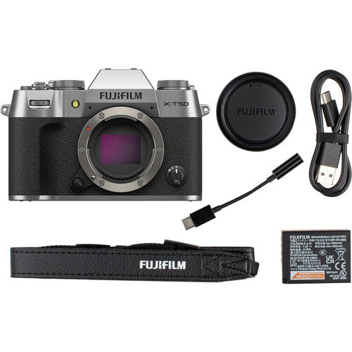 FUJIFILM X-T50 Mirrorless Camera with XF 16-50mm f/2.8-4.8 Lens (Silver)