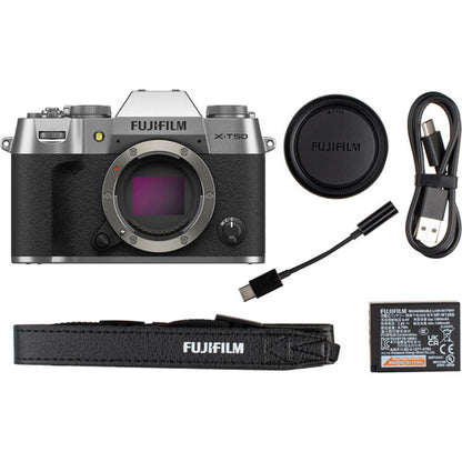 FUJIFILM X-T50 Mirrorless Camera with XF 16-50mm f/2.8-4.8 Lens (Silver)