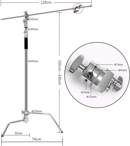 FxStudio ER-300C 3meter Stainless Stell C Stand
