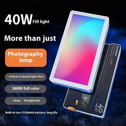 Mamen SL-BP40R ( 40W ) RGB Video Light Panel + Diffuser
