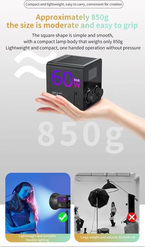 Mamen SL-C60R ( 60W ) RGB Video COB Fill Light