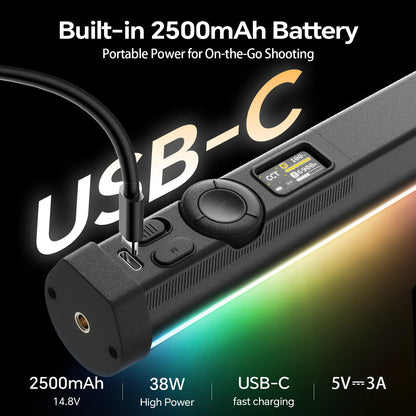 PHOTOOLEX 2- Light Kit B1200S RGB Tube Light
