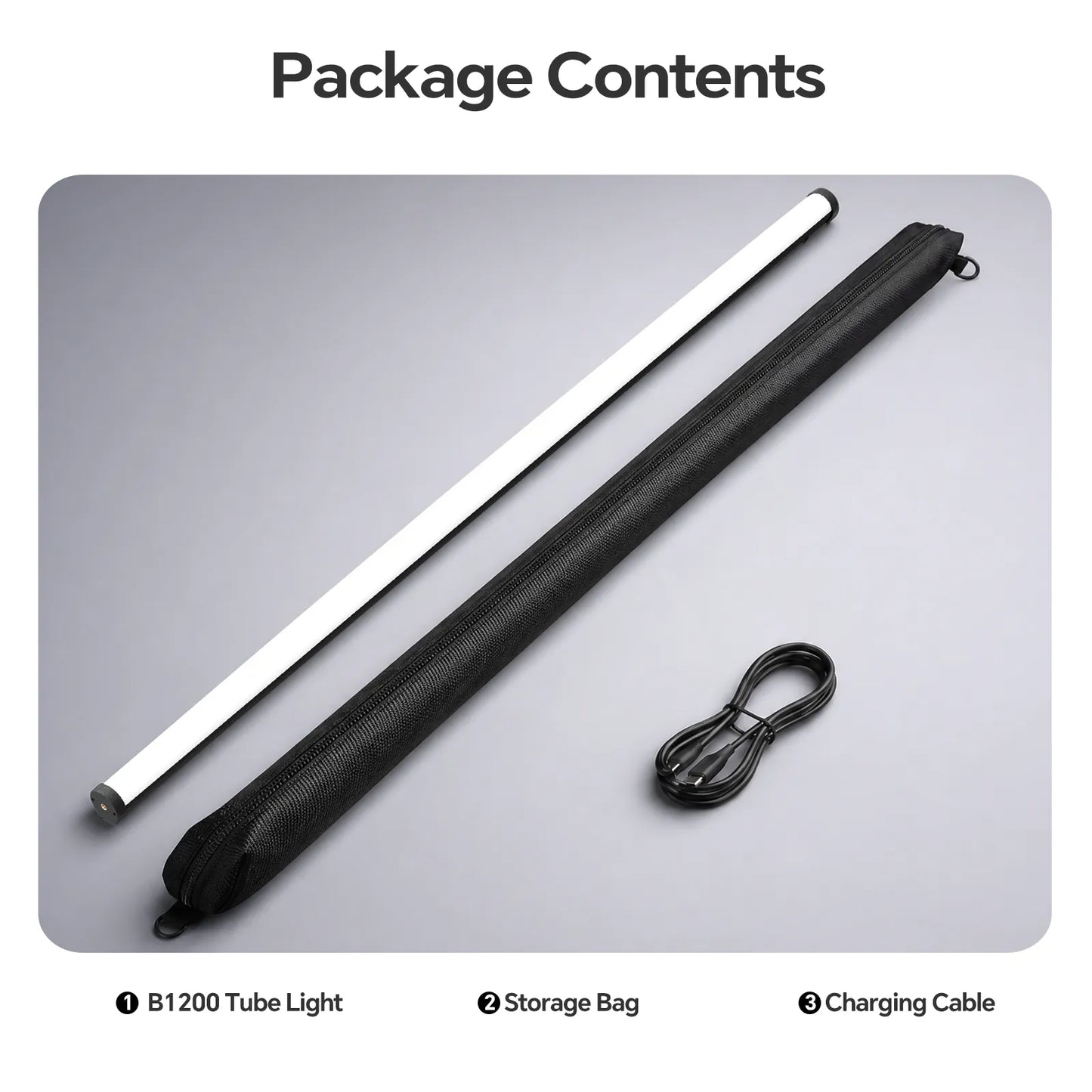 PHOTOOLEX 2- Light Kit B1200S RGB Tube Light