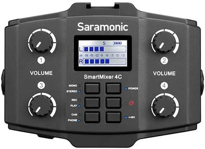 Saramonic 4-channel Microphone Mixer With Phantom Power 4C
