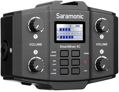 Saramonic 4-channel Microphone Mixer With Phantom Power 4C