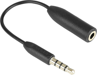 Saramonic SR-UC201 Female 3.5mm TRS to male 3.5mm TRRS cable connector