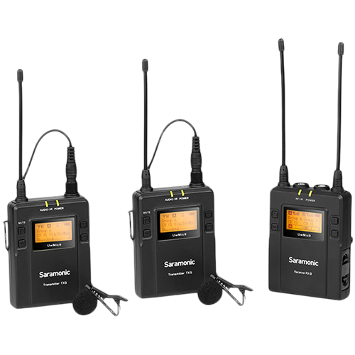 Saramonic UHF wireless microphone kit
