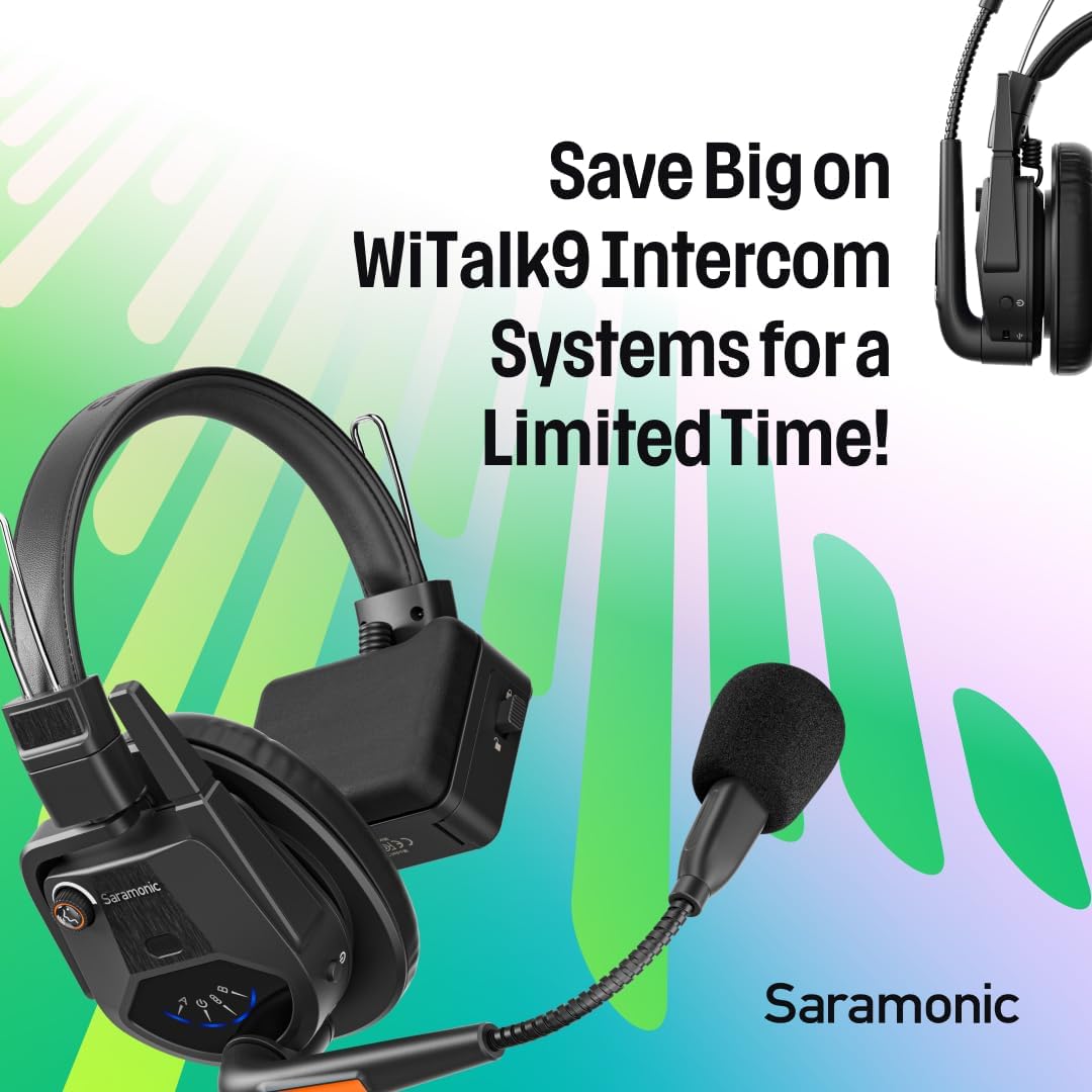 Saramonic WiTalk9SE-3S intercom Headset
