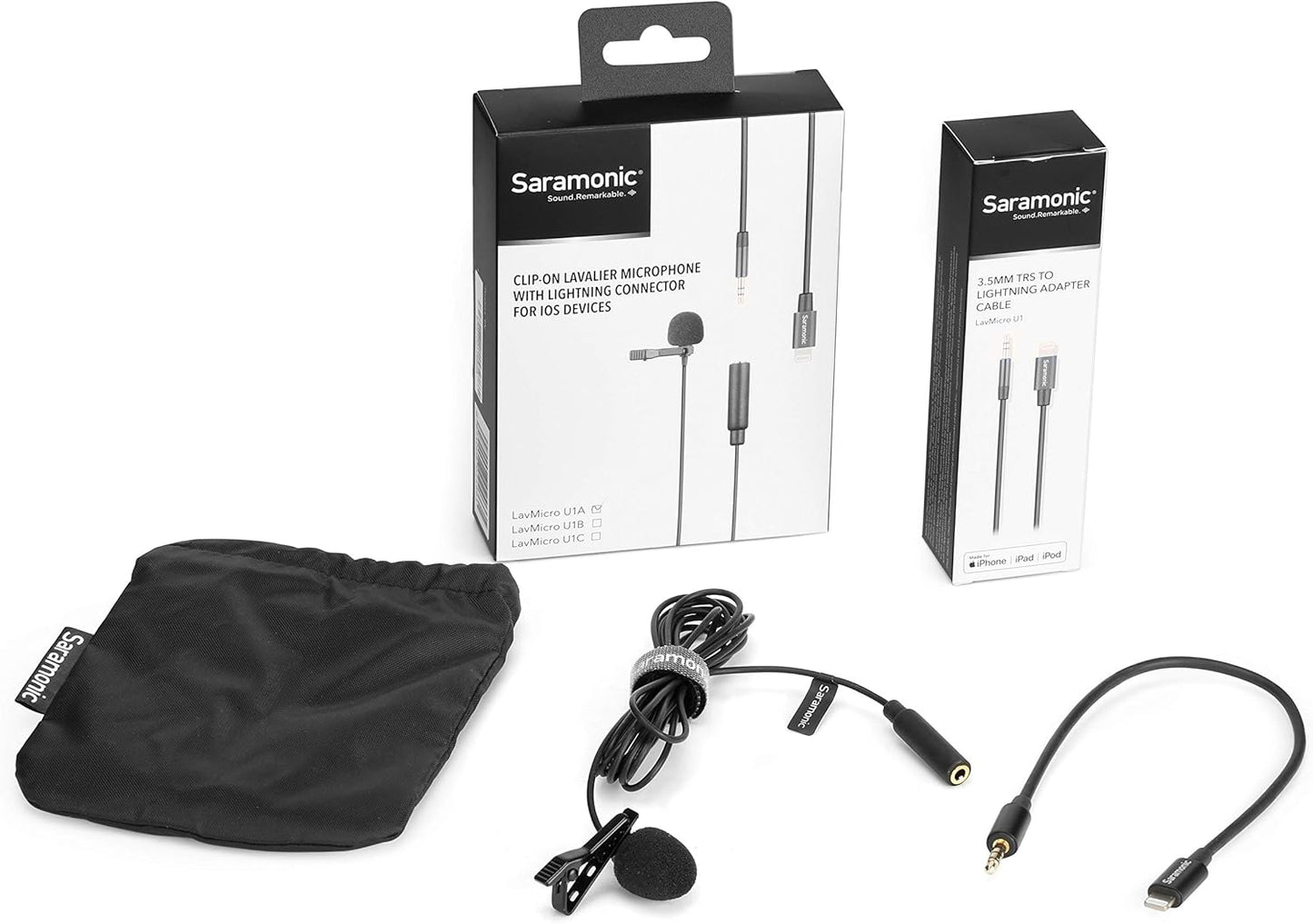 Saramonic lavalier mic with lightning (6 meters)