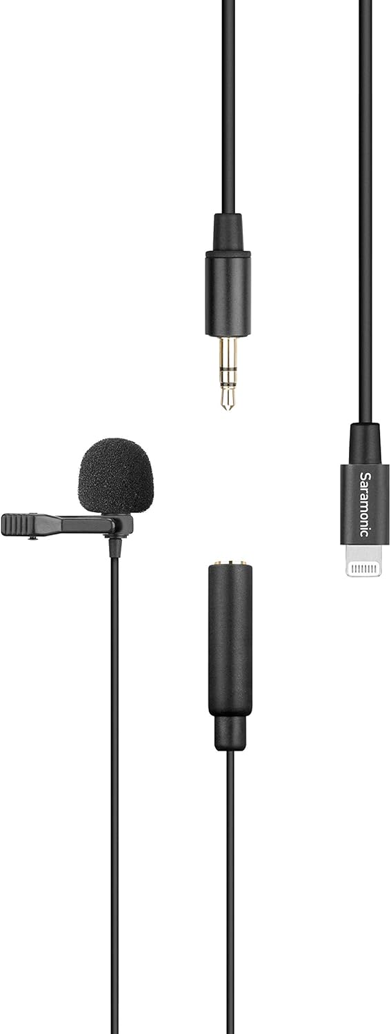Saramonic lavalier mic with lightning (6 meters)