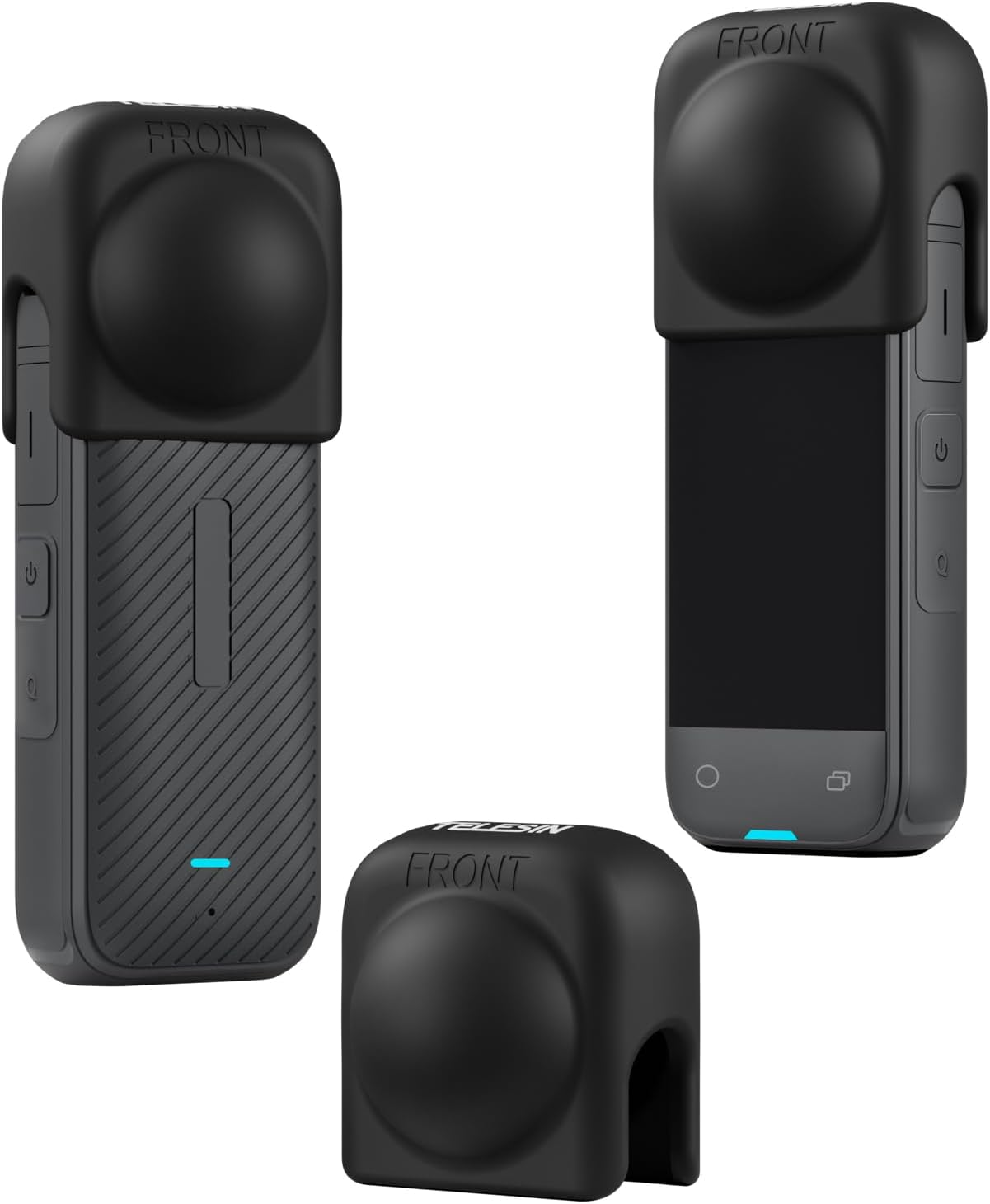 TELESIN Elastic silicone double-sided lens protection cover for Insta360 X4 camera S6-PTC-05-TIS