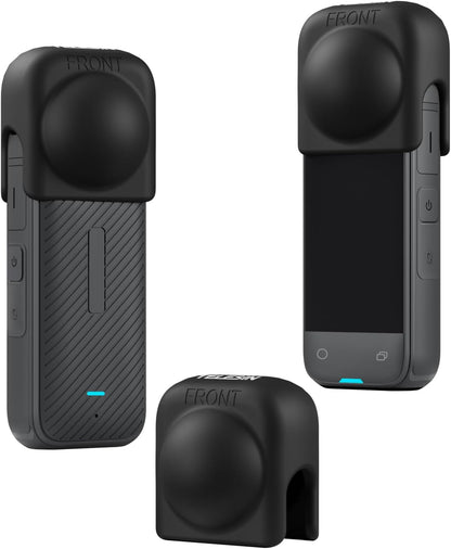 TELESIN Elastic silicone double-sided lens protection cover for Insta360 X4 camera S6-PTC-05-TIS