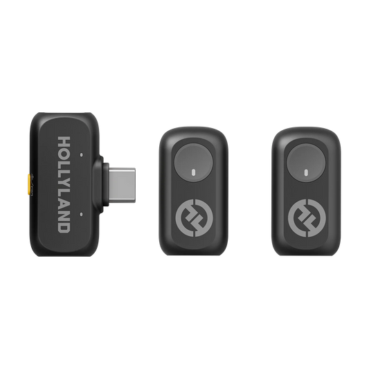 Hollyland Lark A1 Mini Duo (2TX + USB-C RX) – Gray