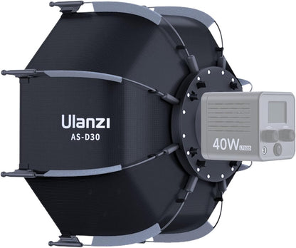 Ulanzi AS-D30 30cm Octagonal Softbox With Bowens And Grid ( Mini Mount )