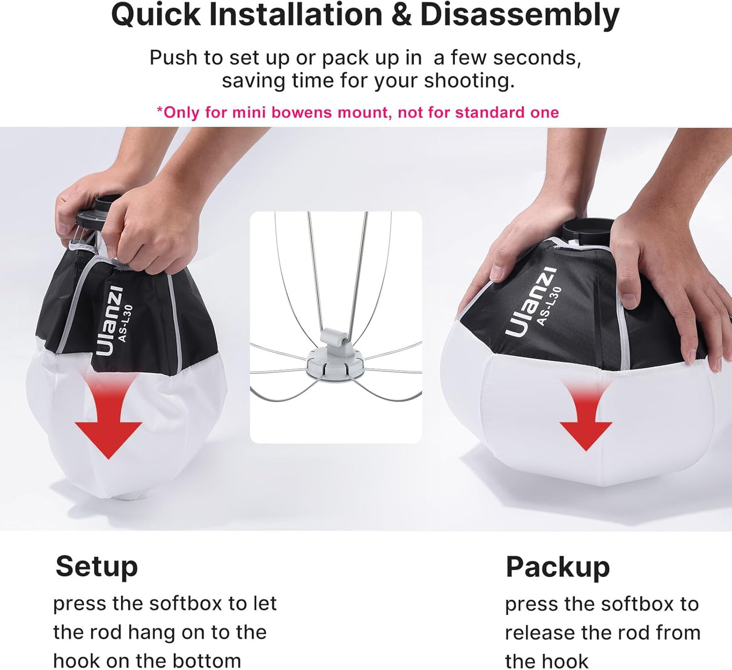 Ulanzi AS-L30 30cm Lantern Softbox ( Mini Mount )