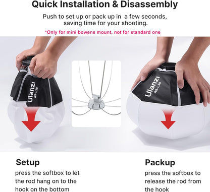 Ulanzi AS-L30 30cm Lantern Softbox ( Mini Mount )
