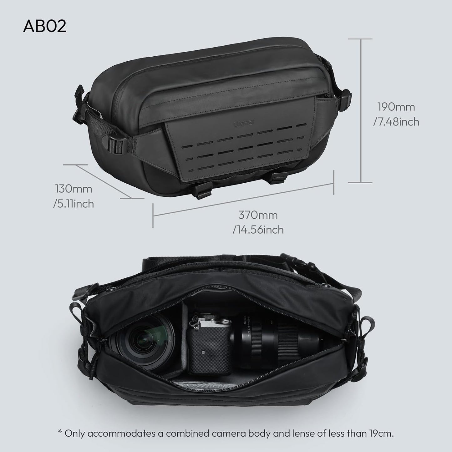 Ulanzi F02 Sling Bag Black (3-4L)