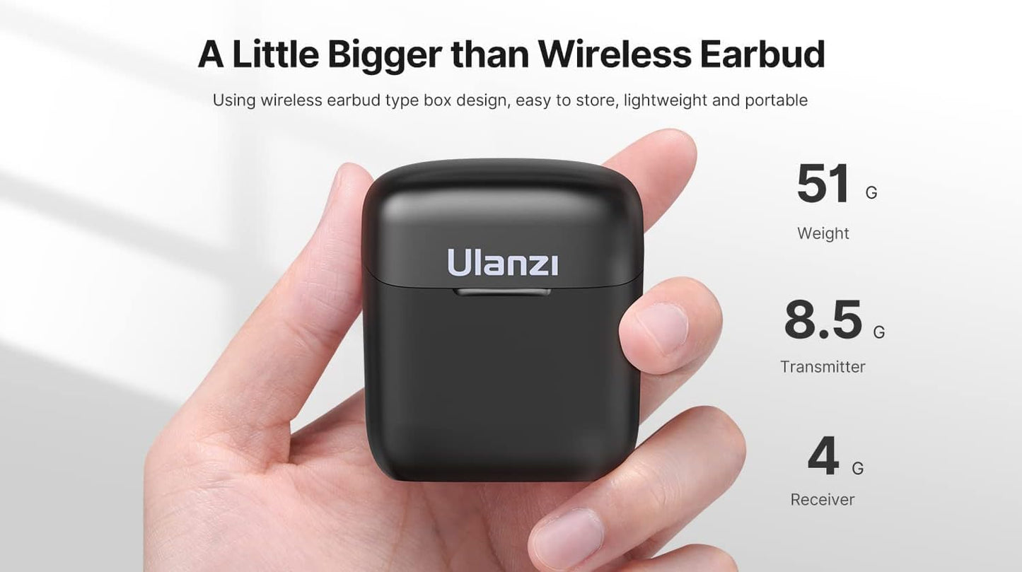 Ulanzi J11-Android 2.4G wireless mic kit 1in1 ( 20 Meter )