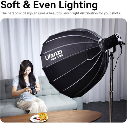 Ulanzi L055 Parapolic SoftBox 90cm With Bowens And Grid ( Universali Mount )