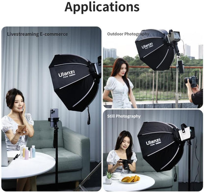 Ulanzi L068 Octagonal Softbox 60cm With Bowens And Grid ( Mini Mount )