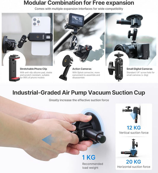 Ulanzi SC-01 Ectended Vacum Suction Cup 3 inches