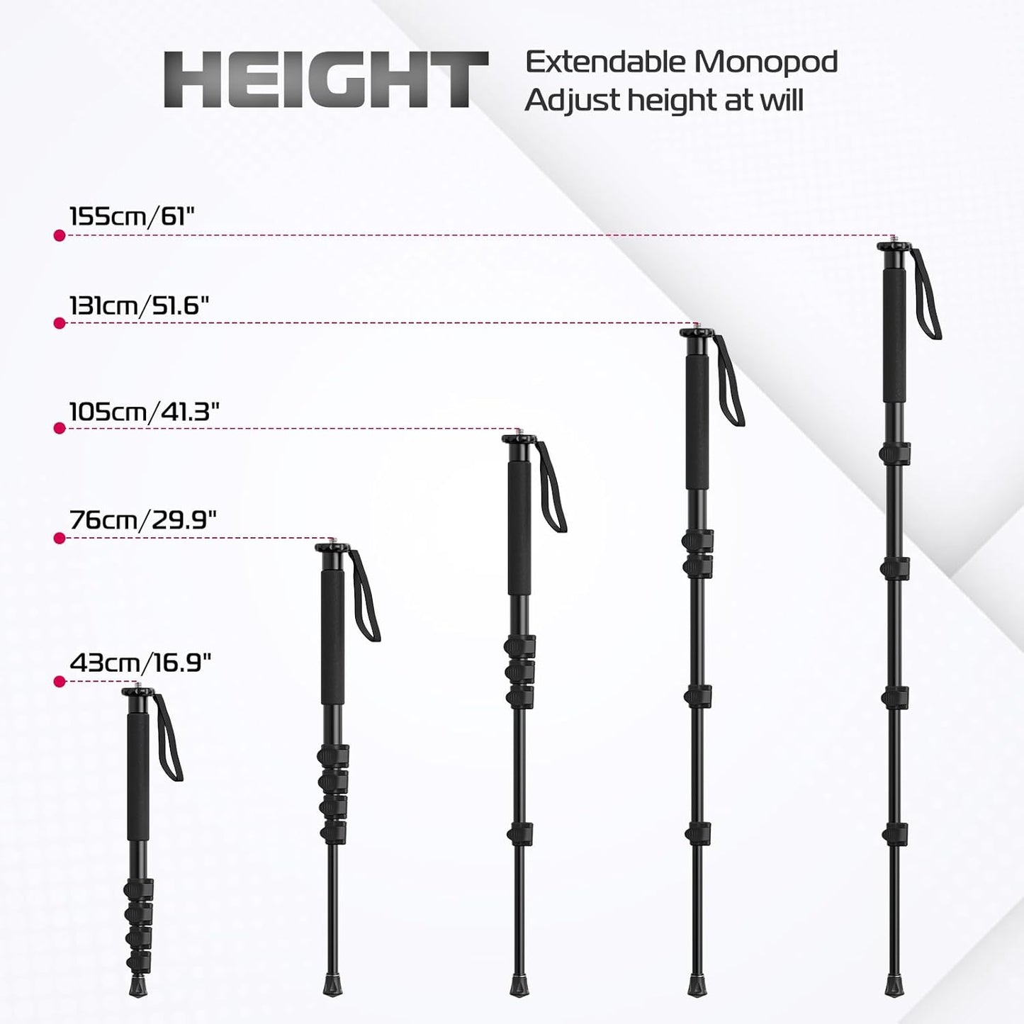 Ulanzi TB12 Monopod 1.5 meter