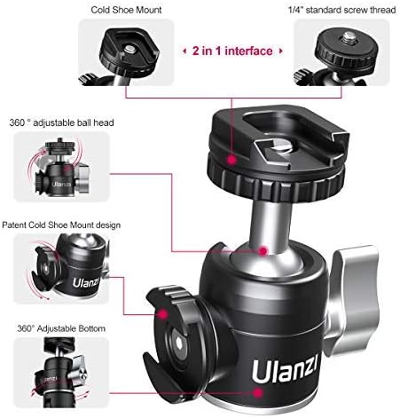 Ulanzi U60 Dual Cold Shoe Ballhead
