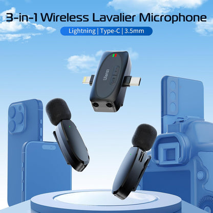 Ulanzi V6 2.4G wireless mic kit 3in1 ( 50 Meter )