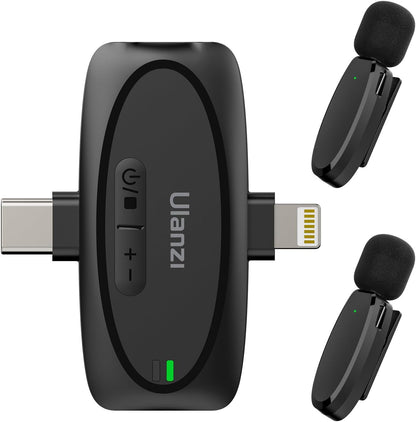 Ulanzi V6 2.4G wireless mic kit 3in1 ( 50 Meter )