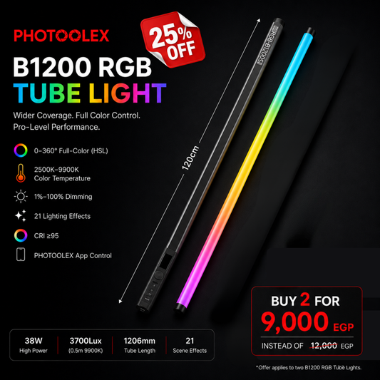 PHOTOOLEX 2- Light Kit B1200S RGB Tube Light