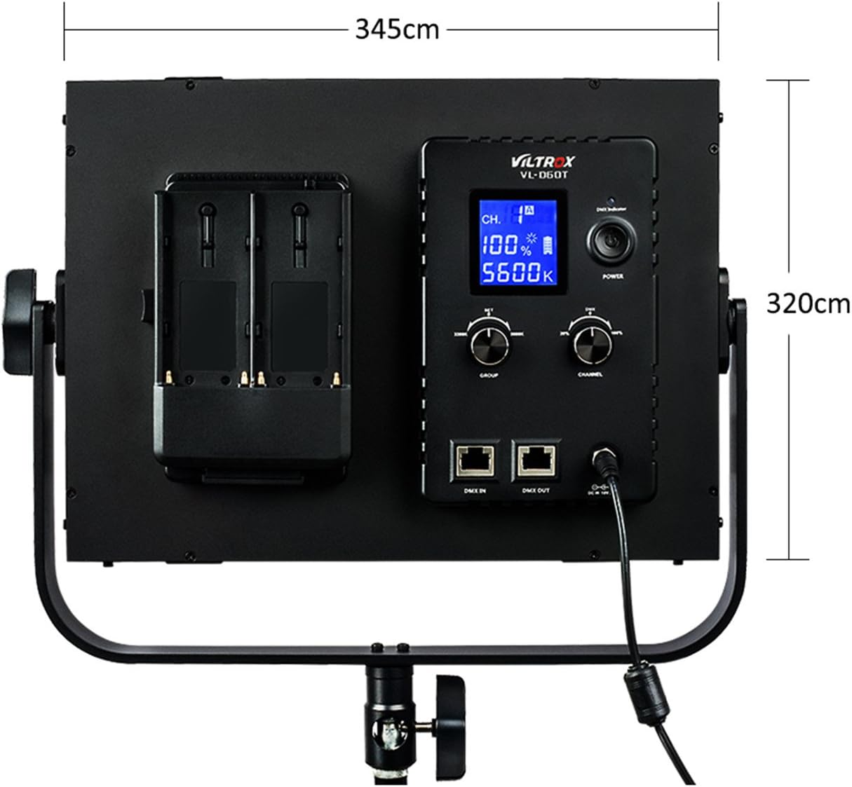 Viltrox VL-D60T Bi-Color (60W) CRI 95+ LED Video Light Panel (3 Pack kit) with U Bracket ( RC ) + 3 Stand + RC + Bag