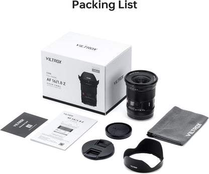 Viltrox 16mm f/1.8 for Nikon DF Z mount