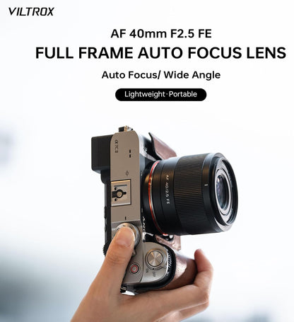 Viltrox 40mm f/2.5 Air for Sony FE mount,