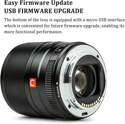 Viltrox APS-C .Auto Focus .Sony- E Mount . 23mm F1.4, USB firmware upgrade