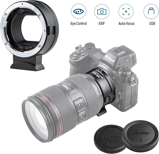 محول Viltrox للتركيز التلقائي لعدسات Canon EF/EF-S إلى كاميرات Nikon Z