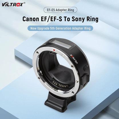 Viltrox Auto Focus OLED display PDAF/CDAFCanon EF/EF-S lenses to Sony E-Mount Cameras