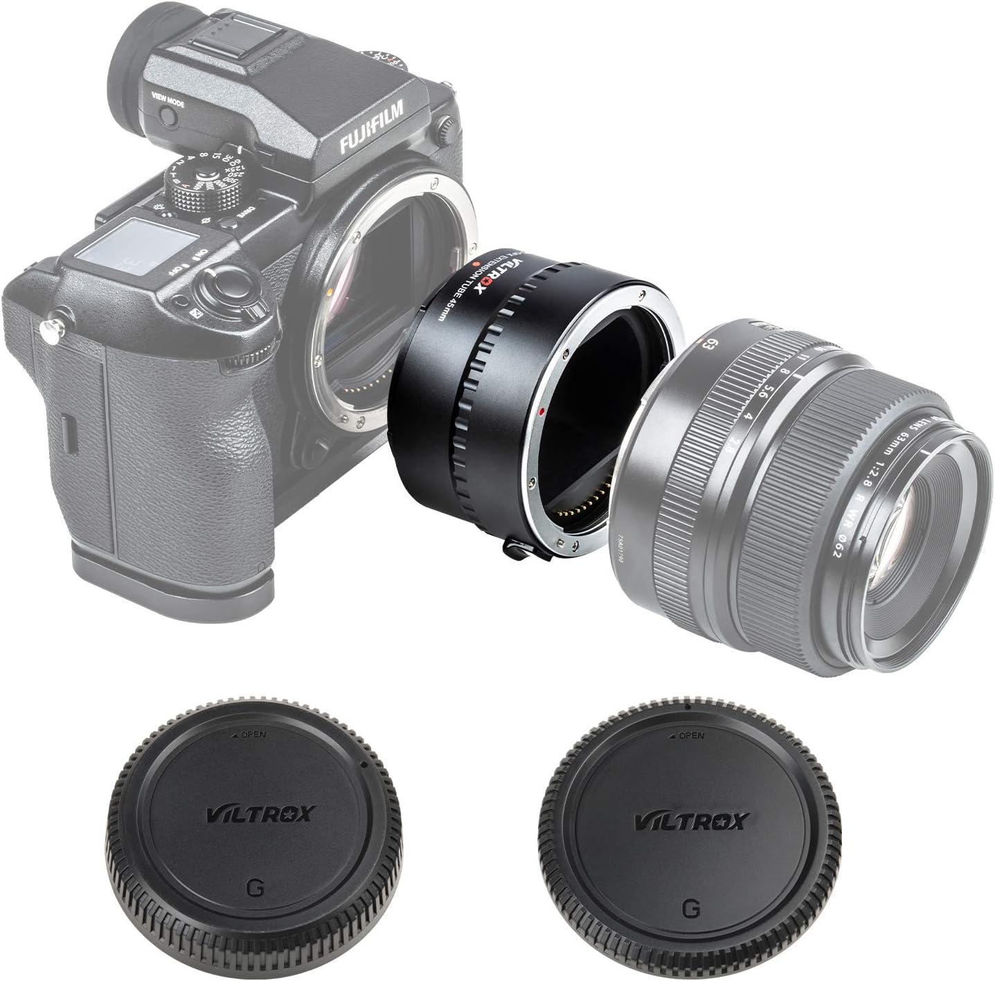 Viltrox DG-GFX 45mm Extension Tube for Fuji GFX-Mount med-Format Cameras FUJIFILM GFX50S/GFX50R