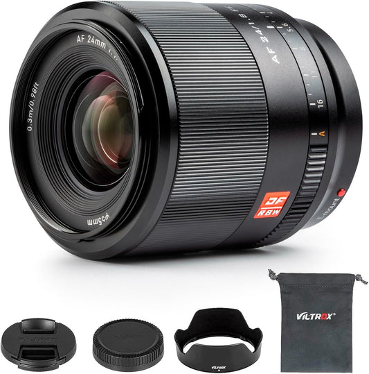 Viltrox إطار كامل. لسوني E-Mount. ضبط تلقائي للصورة. 24 مم F1.8