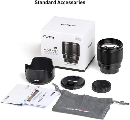 Viltrox Full Frame ,For Fuji-X Mount ,Auto Focus ,85mmF1.8
