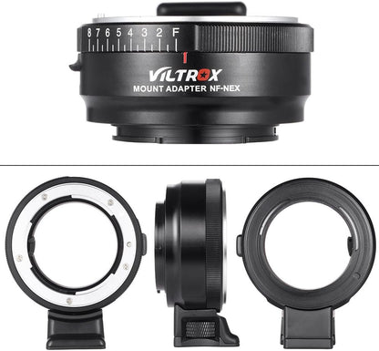 Viltrox Manual Focus Nikon G/F/AI/S/D Lens to Sony E Mount Cameras
