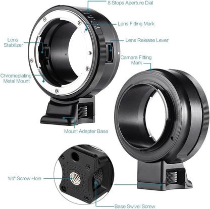 Viltrox Manual Focus Nikon G/F/AI/S/D Lens to Sony E Mount Cameras
