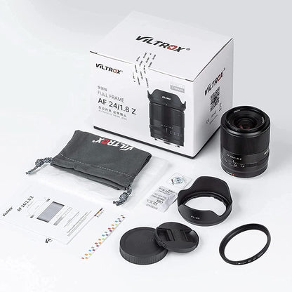 Viltrox Nikon Z Mount Lenses , Full Frame , Auto Focus , 24mm F1.8