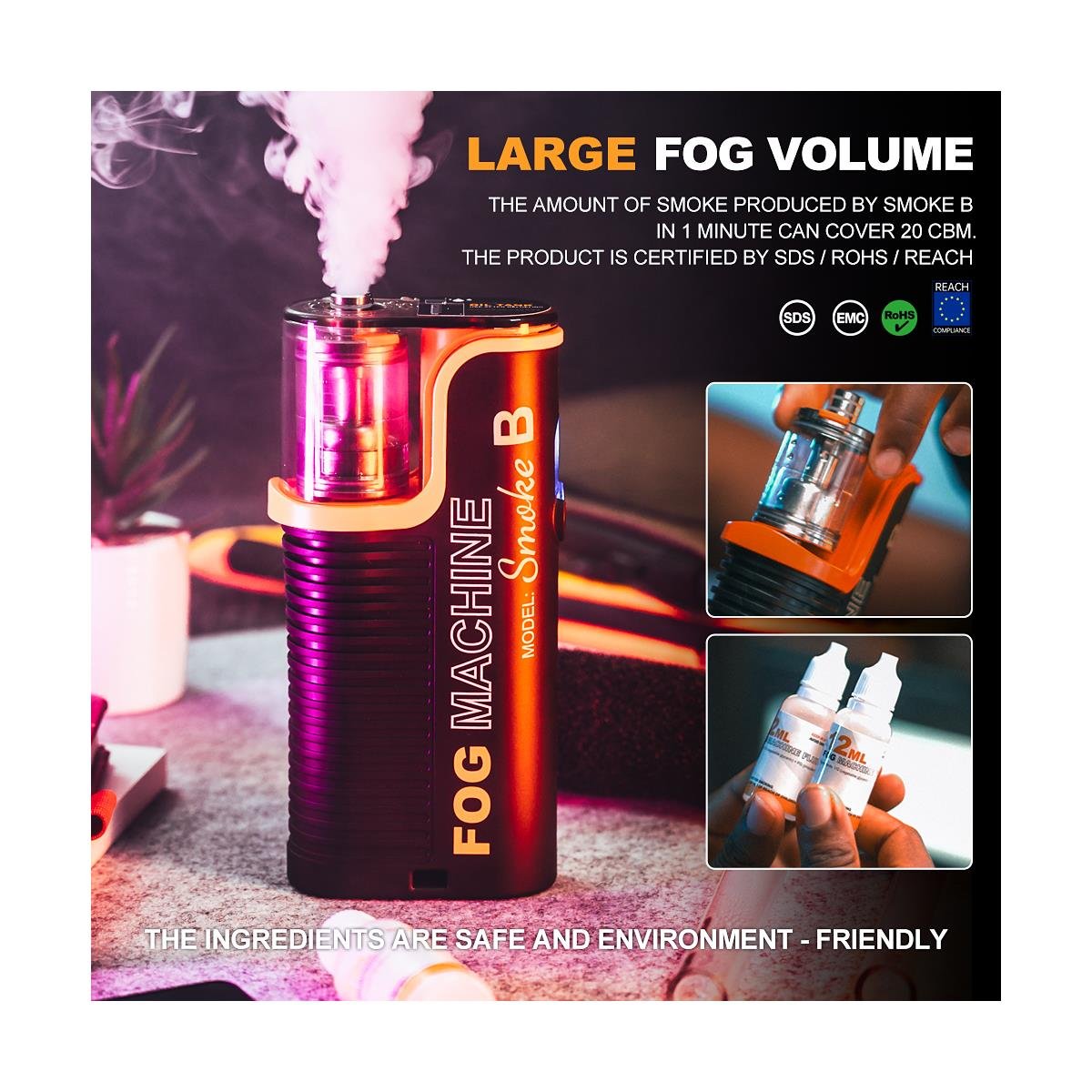 LENSGO Smoke B Handheld Fog Machine