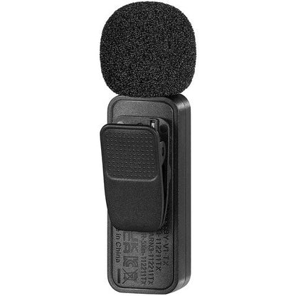 BOYA BY-V1 (SOLO) Ultracompact Wireless Microphone System with Lightning Connector for iOS Devices (2.4 GHz – Black)