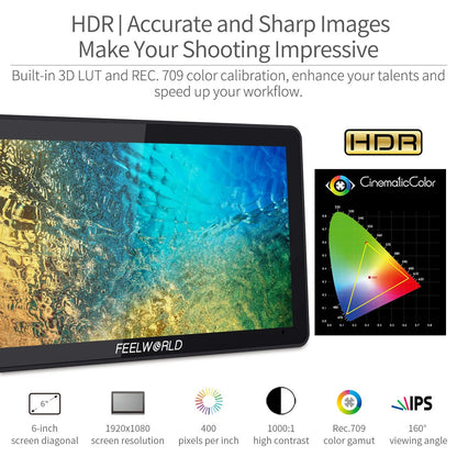 FeelWorld F6 Plus 4K HDMI Monitor