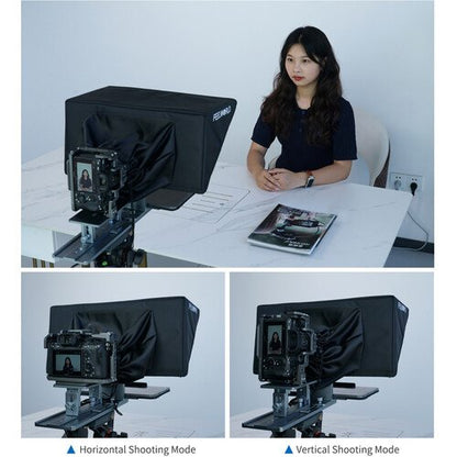 FeelWorld TP16 Folding Teleprompter with Remote Control for Tablets