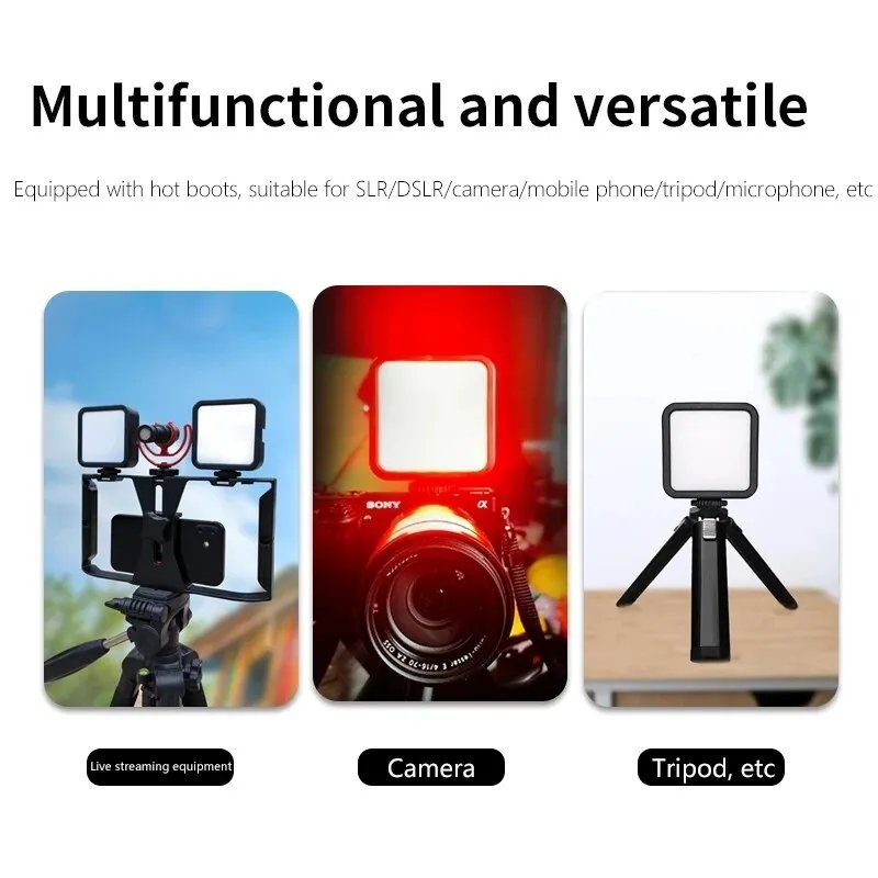 Desiontal W70 RGB Led Video Light Mini On-Camera SLR Light 36000 Full Color Lighting Lamp