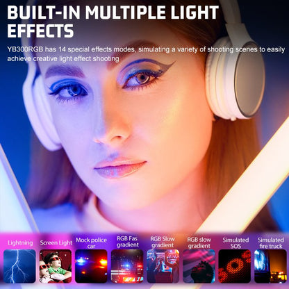 ZSYB RGB Led Light Stick 30W YB-300R (Black)