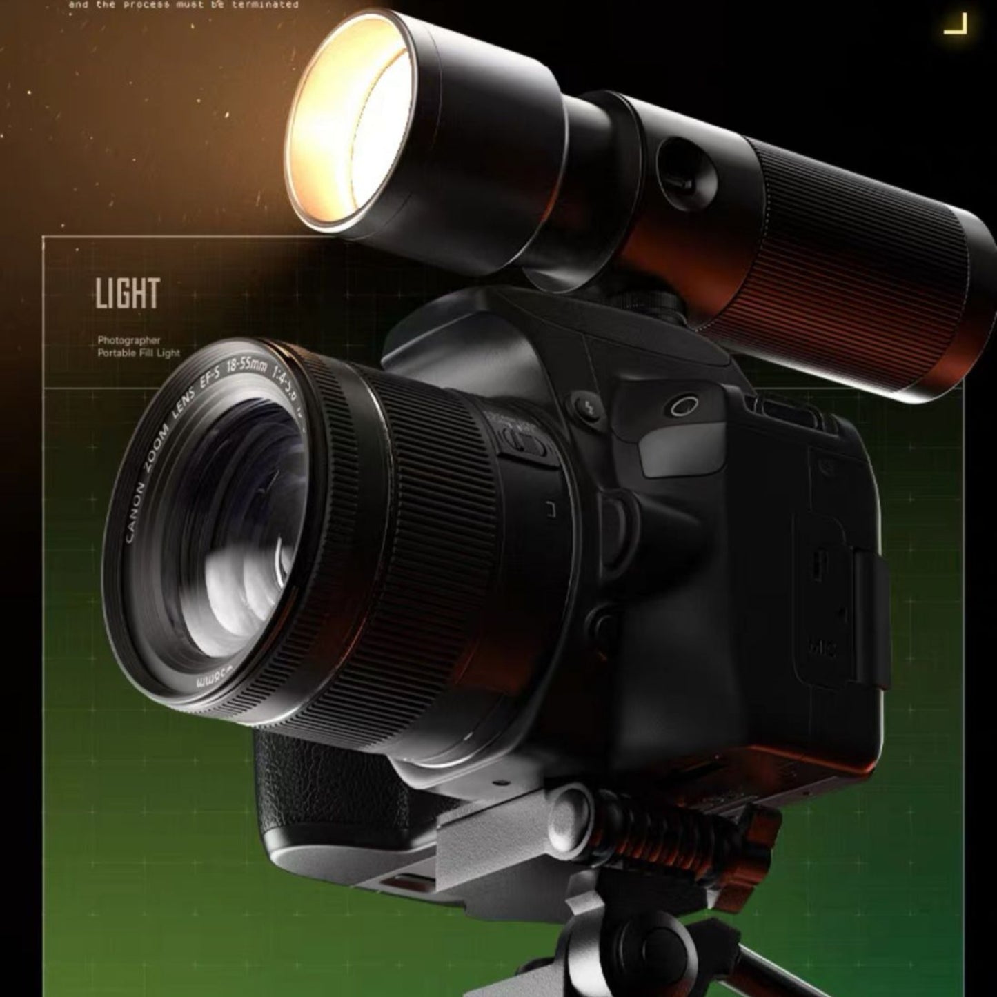 Sidande 10W Videography Flashlight Combo with Projection Kit – 8400mAh Battery